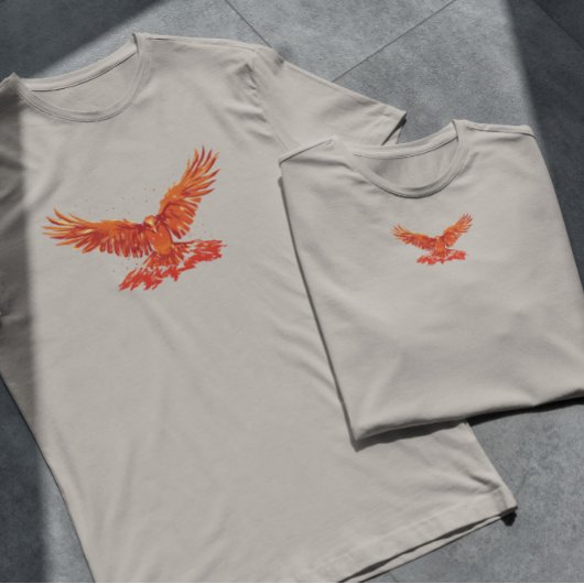 フェニックス飛んでいるバード Tシャツ