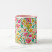 フェニックス鮮やか(フローラ背景) マグカップ (中央)