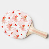 フェニックス鳥とフェニックスの花のシームレスパターン 卓球ラケット (横)