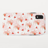 フェニックス鳥とフェニックスの花のシームレスパターン Case-Mate iPhoneケース (裏面(横))