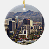 フェニックス（アリゾナ州）の市街地の景観 セラミックオーナメント (裏面)