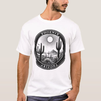 フェニックス アリゾナ砂漠 サボテン 植物 アドベンチャー Tシャツ