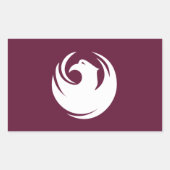 フェニックス（アリゾナ）市旗 長方形シール (正面)