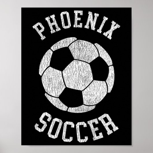 フェニックス サッカー レトロ ダストレス 90年代風 ポスター (正面)