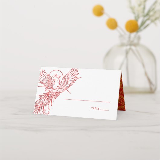 フェニックス | テーブル名カードの配置 プレイスカード (正面)