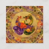 フェニックス&ドラゴンオーナメント スクエア名刺 (正面)