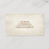 フェニックス&ドラゴンオーナメント 名刺 (裏面)