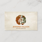 フェニックス&ドラゴンオーナメント 名刺 (正面)