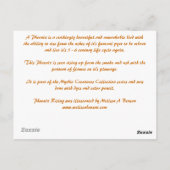 フェニックス ポストカード (裏面)