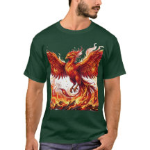 フェニックス ライジング メンズTシャツ - 不死鳥の力強さ