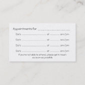 フェニックス・ライジング、赤いスウーシュ、アポイントメントカード 名刺 (裏面)