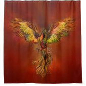 フェニックス·ライジング-赤空 シャワーカーテン (正面)