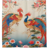 フェニックス&ロータス シャワーカーテン (正面)