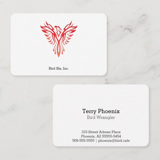 フェニックス 名刺 (正面/裏面)
