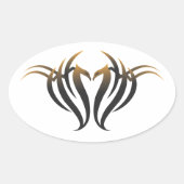 フェニックス 楕円形シール (正面)