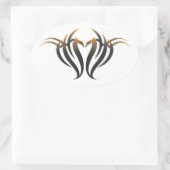 フェニックス 楕円形シール (バッグ)