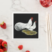 フェニックス：白ペア スタンダードカクテルナプキン (インサイチュ)