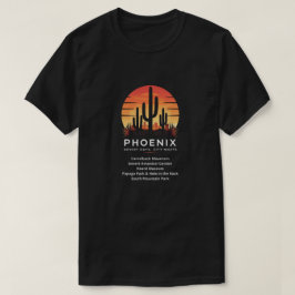 フェニックス"砂漠の日、シティナイト" Tシャツ