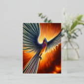 フェニックス 箔シーズンポストカード (立ち正面)