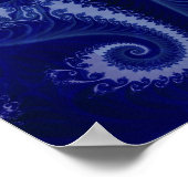 フェニックス – 青いスパイラル ポスター (角)