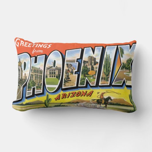 フェニックスArizonからの挨拶 ランバークッション (正面)