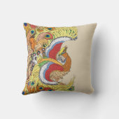 フェニッ中国のクス鳳黄 クッション (裏面)