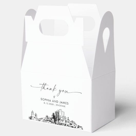 フェニッ結婚クスパーソナライズされたの福利箱 フェイバーボックス (オープン)