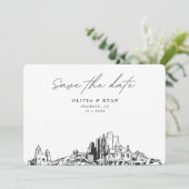 フェニッ結婚クスモダンの保存日 招待状 (スタンド正面)