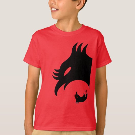 フェニッ頭が切れるクス Tシャツ (正面)