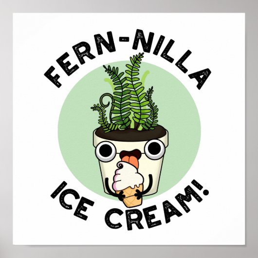 フェニラアイスクリームアイスクリームプラントプンおもしろい(Fernilla Ice Cream P ポスター (正面)