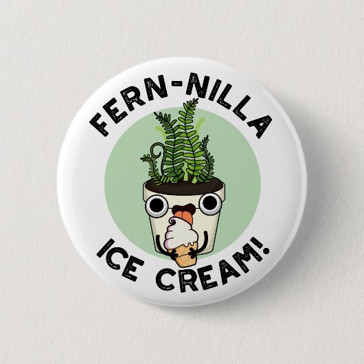 フェニラアイスクリームアイスクリームプラントプンおもしろい(Fernilla Ice Cream P 缶バッジ (正面)