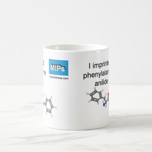 フェニルアラニンアニリドテンプレートムグ コーヒーマグカップ (中央)