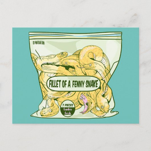 フェニースネークマクベスの切り身 ポストカード (正面)