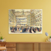 フェニーチェ劇場でマスクされたボール,ヴェネツィア, 19th キャンバスプリント (インサイチュ (リビング))