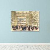 フェニーチェ劇場でマスクされたボール,ヴェネツィア, 19th キャンバスプリント (インサイチュ (ウッドフロア))