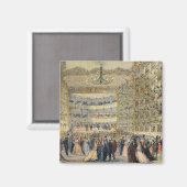 フェニーチェ劇場でマスクされたボール，ヴェネツィア， 19th マグネット (正面/裏面)