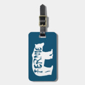 フェニーブリティッシュコロンビアベア ラゲッジタグ (正面縦)