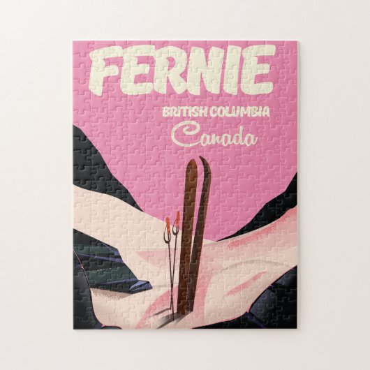 フェニー・ブリティッシュ・コロンビア・スキーのポスター ジグソーパズル (縦)