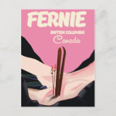 フェニー・ブリティッシュ・コロンビア・スキーのポスター ポストカード (正面)