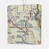 フェニーBCヴィンテージマップ セラミックオーナメント (左)