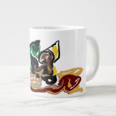 フェネックのイラスト ジャンボコーヒーマグカップ (正面右)