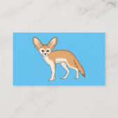 フェネックのイラスト 名刺 (裏面)