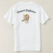 フェネックのグラフィックTシャツ 砂漠の探検家 Tシャツ (デザイン裏面)