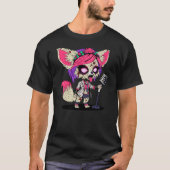 フェネックギツネの80年代ポップススターミイラ Tシャツ (正面)