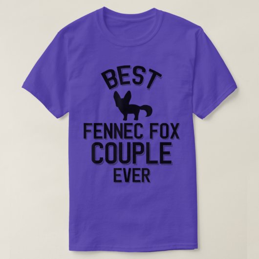 フェネ最高のクキツネカップル Tシャツ (デザイン正面)