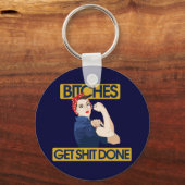 フェミおもしろいストのユーモア キーホルダー (正面)