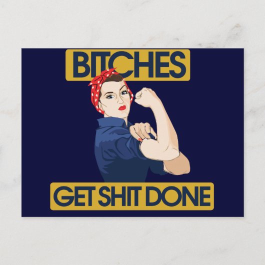 フェミおもしろいストのユーモア ポストカード (正面)