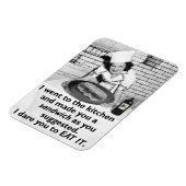 フェミおもしろいニストが私をサンドイッチにする マグネット (左側)