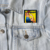 フェミおもしろいニストのロージー・リベッターのユーモア 缶バッジ (インサイチュ)