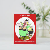 フェミおもしろいニストやる気を起こさせる引用文終わっていない ポストカード (スタンド正面)